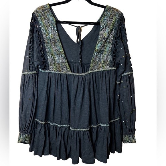 Free People Tunic Embroidered Top Size XS - Picture 8 of 8